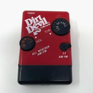 Vtg Dirt Devil Promotional AM/FM Radio Portable Tested‎ Works Needs Headphones